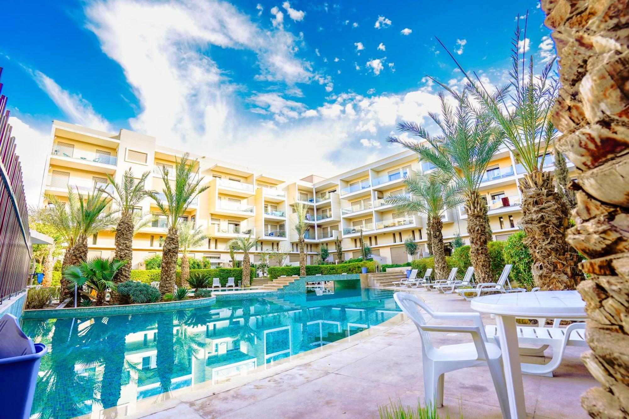 Apartment Pool Marrakech Marrakesh Buitenkant foto